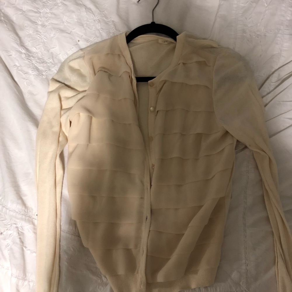 J.Crew Ruffled Cardigan